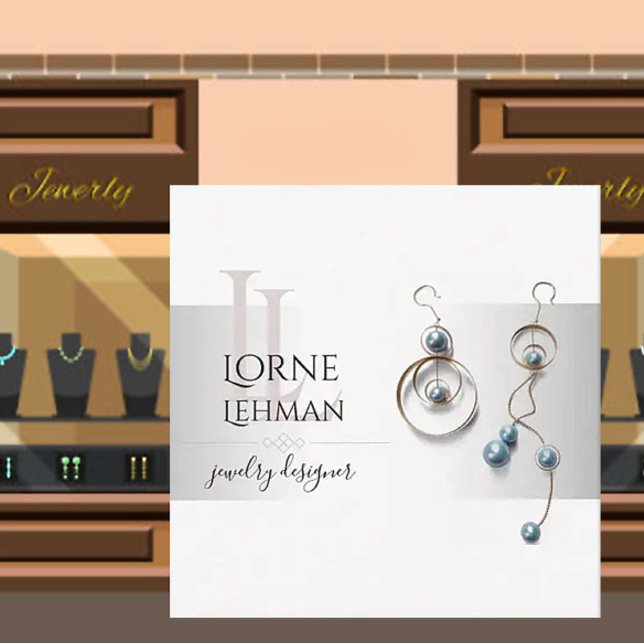 elegant jewellery designer business card (Creator Uploaded)