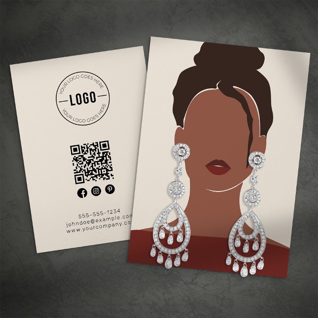 Elegant Jewellery Earrings Display Card (Creator Uploaded)