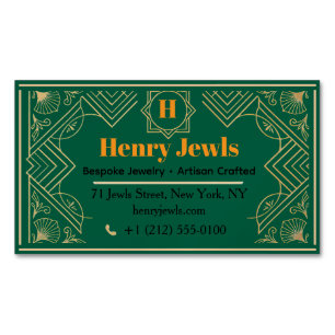 Elegant Jewellery - Luxury Jewellery Magnetic Business Card