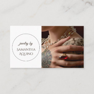 Elegant Jewellery Maker Business Card