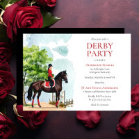 Elegant Jockey and Race Horse Derby Party