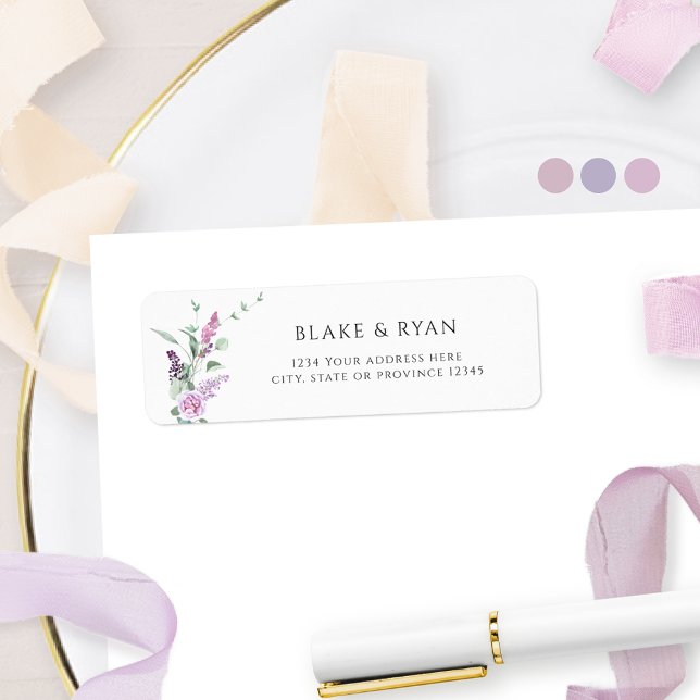 Elegant Joyful Pastel Floral Wedding Address (Creator Uploaded)