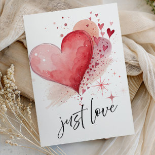 Elegant “Just Love” Wedding - Minimalist Romantic Invitation