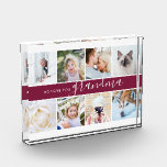 Elegant Keepsake Grandma Photo Block<br><div class="desc">We love you Grandma! Custom Photo Block</div>