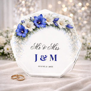Elegant Keepsake Newlyweds Gift Bride and Groom Photo Block