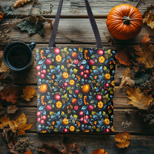 Elegant Khokhloma Style with Modern Twist  Tote Bag