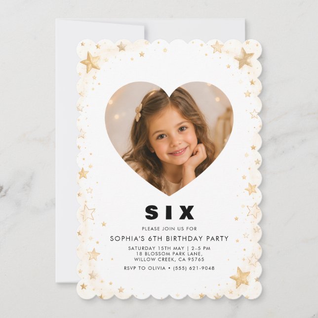 Elegant Kids Birthday Invitation (Front)