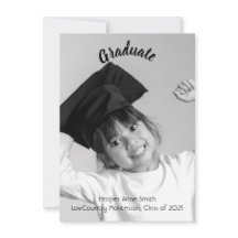 Elegant Kindergarten Graduation Announcement