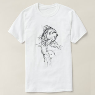 Elegant Koi Fish Abstract Sketch T-Shirt