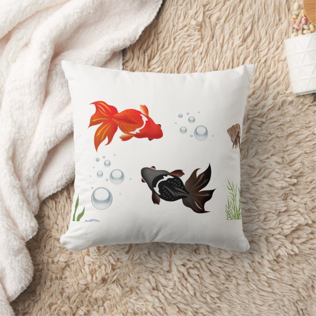  Elegant Koi Fish Zen Design – Peaceful Japanese A Cushion (Blanket)