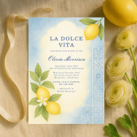 Elegant La Dolce Vita Italian Bridal Shower