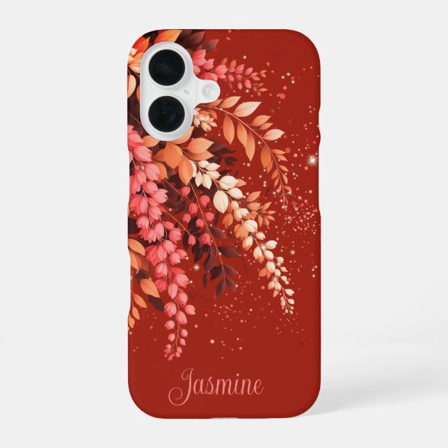 Elegant Laburnum Cascade iPhone 16 Case (Back)