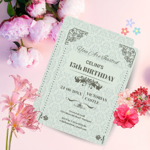 Elegant Lace 15th Birthday Invitations – Custom