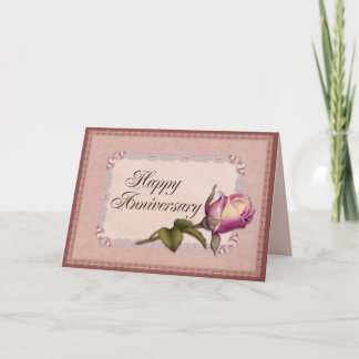 Elegant Lace Anniversary Card