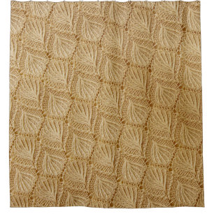 Elegant lace fabric: textured patterns. shower curtain