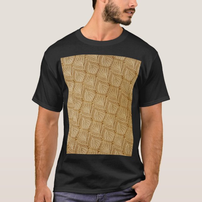 Elegant lace fabric: textured patterns. T-Shirt (Front)