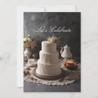 ELEGANT LACE LOOK ANNIVERSARY CAKE WITH FLORAL TOP