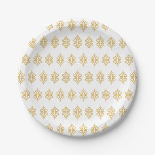Elegant Lace Pattern Paper Plates