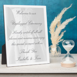 Elegant Lace‑Up Bridal Gown Wedding Unplugged Plaque