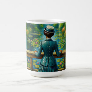 Elegant Lady by the Riverside Coffee Mug
