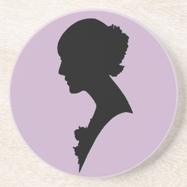 ELEGANT LADY CAMEO SANDSTONE COASTER (Front)