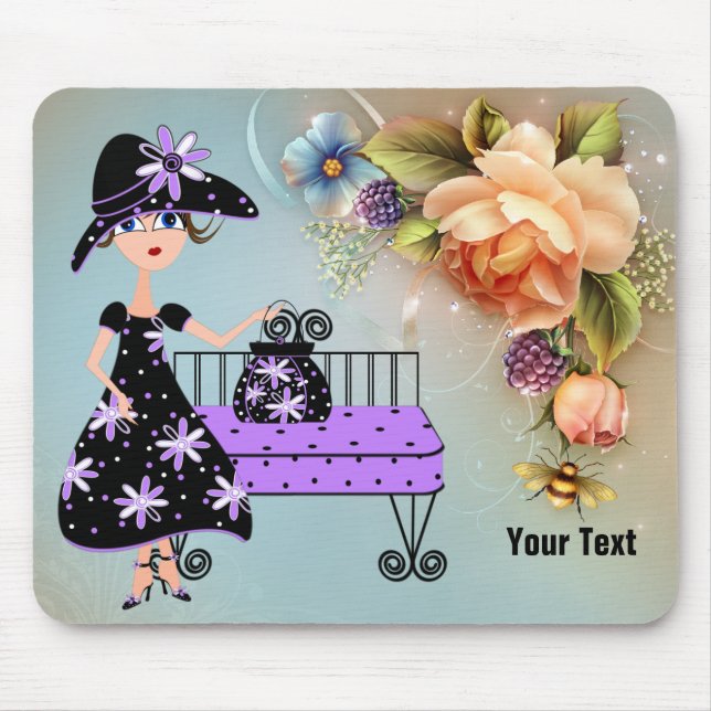 Elegant Lady Mousepad (Front)