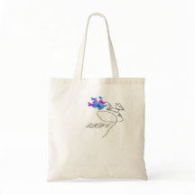   Elegant LADY Typography Tote Bag | Minimal Chic 