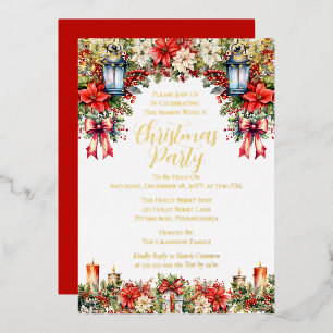 Elegant Lanterns   Candles Floral Christmas Party