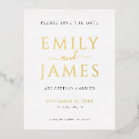 Elegant Large Names Wedding Save the Date
