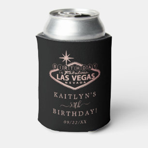 Elegant Las Vegas Birthday Party Favour Can Cooler