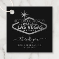 Elegant Las Vegas Birthday Party Thank You