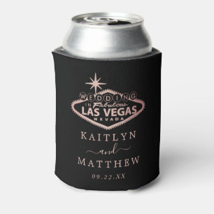 Elegant Las Vegas Destination Wedding Favour Can Cooler