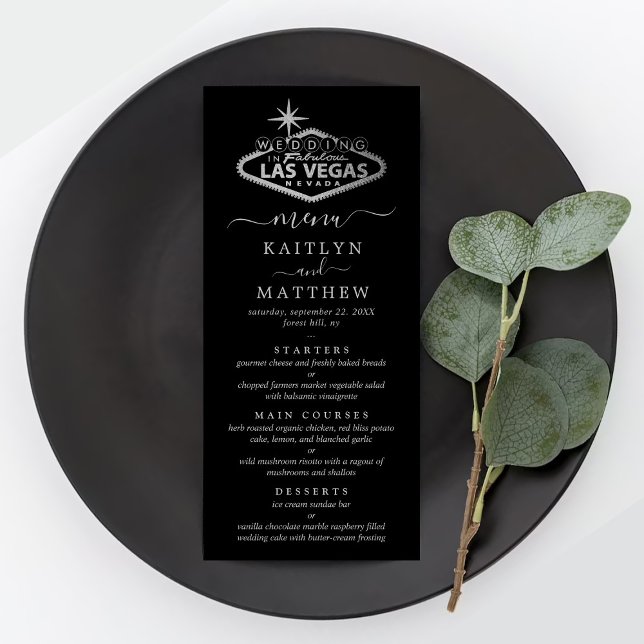 Elegant Las Vegas Destination Wedding Menu (Creator Uploaded)