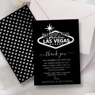 Elegant Las Vegas Destination Wedding Thank You