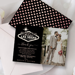 Elegant Las Vegas Destination Wedding Thank You