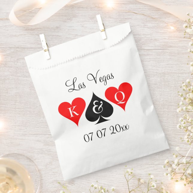 Elegant Las Vegas wedding destination personalised Favour Bags (Clipped)