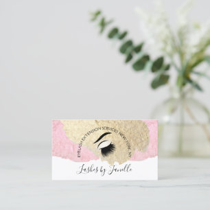 Elegant Lash Extensions Beauty Business Card