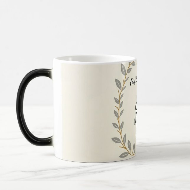 Elegant Laurel Wreath Scripture Mug (Left)