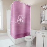 Elegant Lavender 3 Colour Monogram w/Name<br><div class="desc">This is a lovely lavender colour with a brushed metal effect and a unique custom Monogram with your first name.  It will create a soft and inviting atmosphere and  gentle enough to be able to do a variety of coordination effects.  It will create beautiful bathroom home decor!</div>