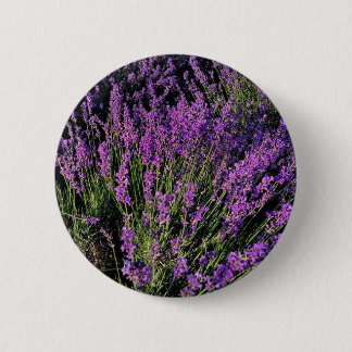 Elegant Lavender Brooch 6 Cm Round Badge