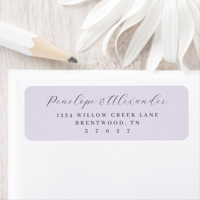 Elegant Lavender Calligraphy (Insitu)