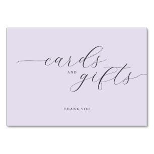 Elegant Lavender Calligraphy Thank You