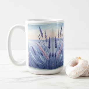 Elegant Lavender Fields, Lavender Garden Coffee Mug