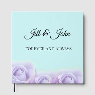 Elegant Lavender Floral Wedding Guest Book