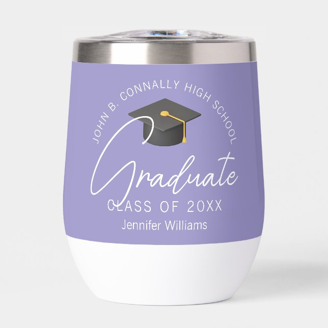 Elegant Lavender Graduation Party Personalised (Front)