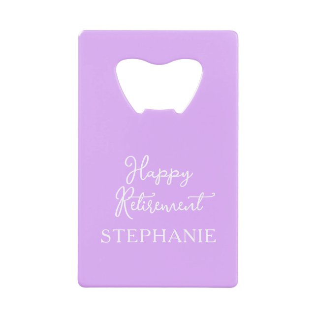 Elegant Lavender Happy Retirement Party (Front)