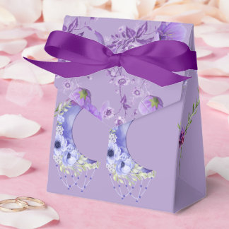 Elegant Lavender Moon Wedding Favor Box