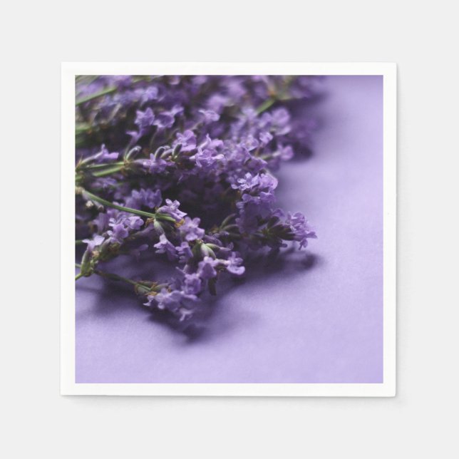 Elegant Lavender Paper Napkin (Front)