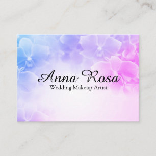 *~* Elegant Lavender Pink Flower Macro Photo Business Card