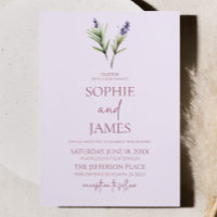 Elegant Lavender Plant Branch Flower Wedding